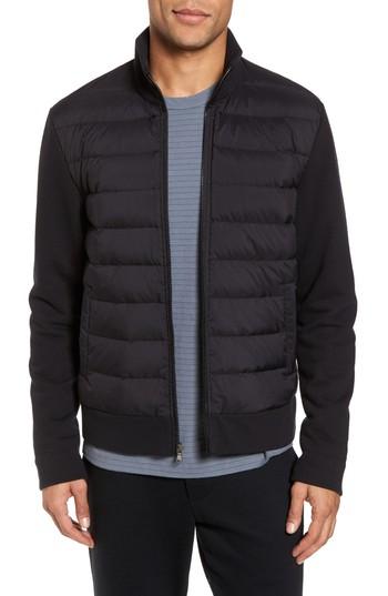 Men's James Perse Insulated Front Scuba Cardigan (m) - Black