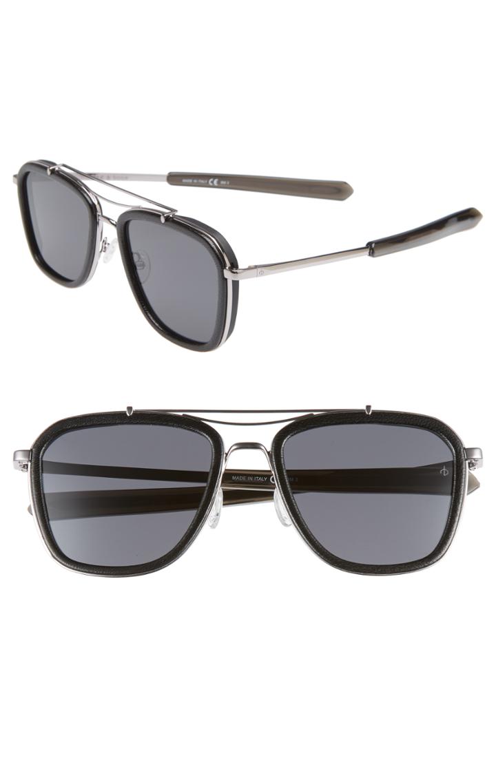Men's Rag & Bone 54mm Polarized Aviator Sunglasses -