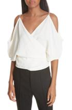 Women's Helmut Lang Cold Shoulder Wrap Top