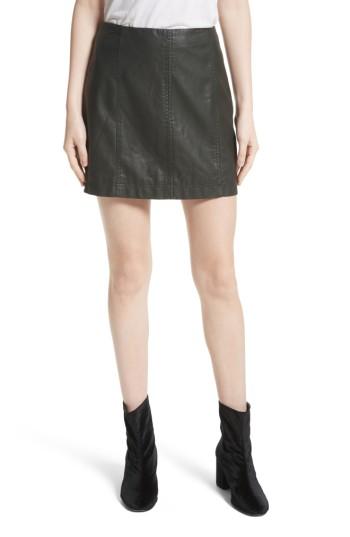 Women's Free People Modern Femme Faux Leather Miniskirt