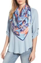 Women's Echo Butterfly Silk Scarf, Size - Blue