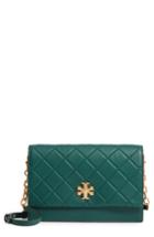 Tory Burch Georgia Quilted Leather Shoulder Bag - Green