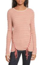 Women's Tabula Rasa Palos Lace-up Stretch Wool Top - Beige