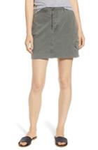 Women's James Perse Cutoff Cargo Skirt - Grey