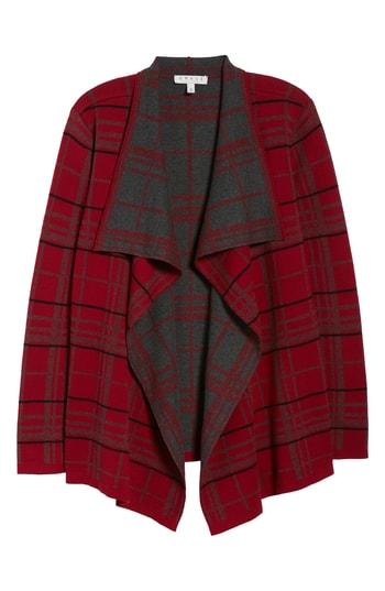 Women's Chaus Plaid Cardigan - Blue
