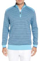 Men's Bobby Jones Stripe Quarter Zip Sweater