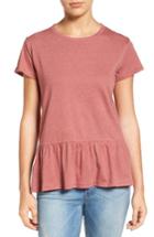 Women's Caslon Peplum Tee, Size - Red