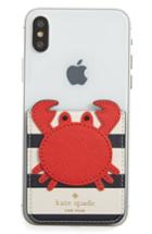 Kate Spade New York Crab Iphone 7/8/x Sticker Pocket - Red