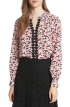 Women's Kate Spade New York Bloom Print Silk Blouse - Pink