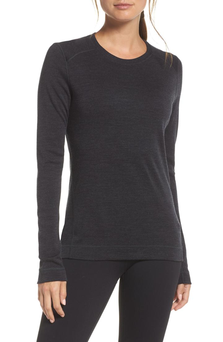 Women's Smartwool Merino 250 Base Layer Crew Top - Grey