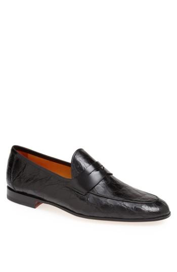 Men's Magnanni 'carlos' Penny Loafer .5 M - Black