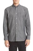 Men's Rag & Bone Trim Fit Chambray Shirt - Grey