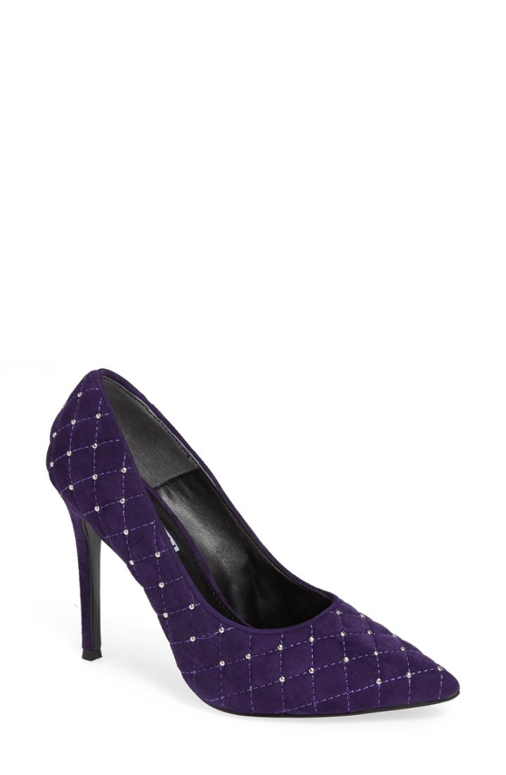Women's Charles David Castle Studded Pump .5 M - Purple