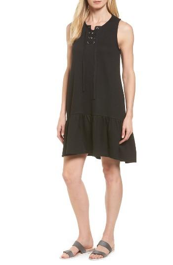Women's Caslon Jersey Drop Waist Dress - Black