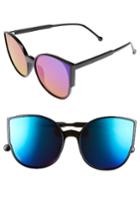 Women's Bp. 55mm Cat Eye Sunglasses - Black/ Pink