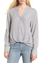 Women's Bp. Twist Hem Top, Size - White