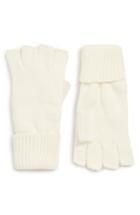 Women's Trouve Basic Fingerless Gloves, Size - Ivory