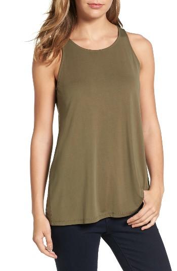 Women's Halogen Split Back Tank - Green