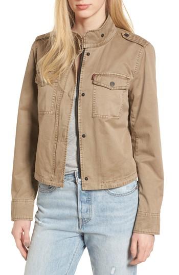 Women's Levi's Crop Military Jacket - Blue