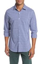 Men's Mizzen+main Howe 2.0 Plaid Sport Shirt, Size - Blue