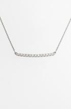 Women's Bony Levy 'stick' Pave Diamond Bar Necklace (nordstrom Exclusive)
