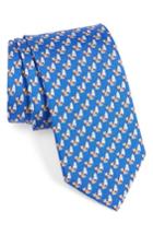 Men's Salvatore Ferragamo Windsurfing Bear Silk Tie, Size - Blue