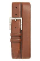 Men's Nordstrom Men's Shop Leather Belt - Cognac