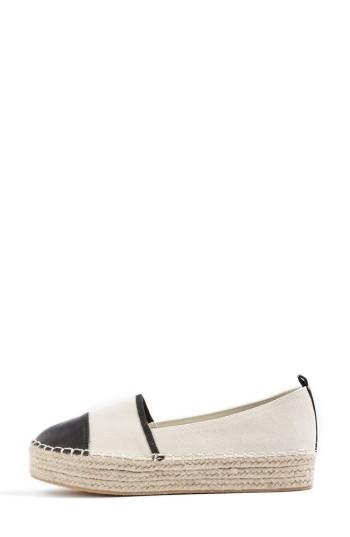 Women's Topshop Archie Cap Toe Espadrille .5us / 39eu - Beige