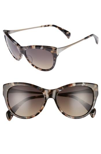 Women's Salt 55mm Polarized Cat Eye Sunglasses - Amber Turtle