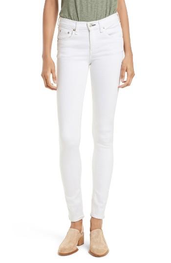 Women's Rag & Bone/jean Skinny Jeans - White