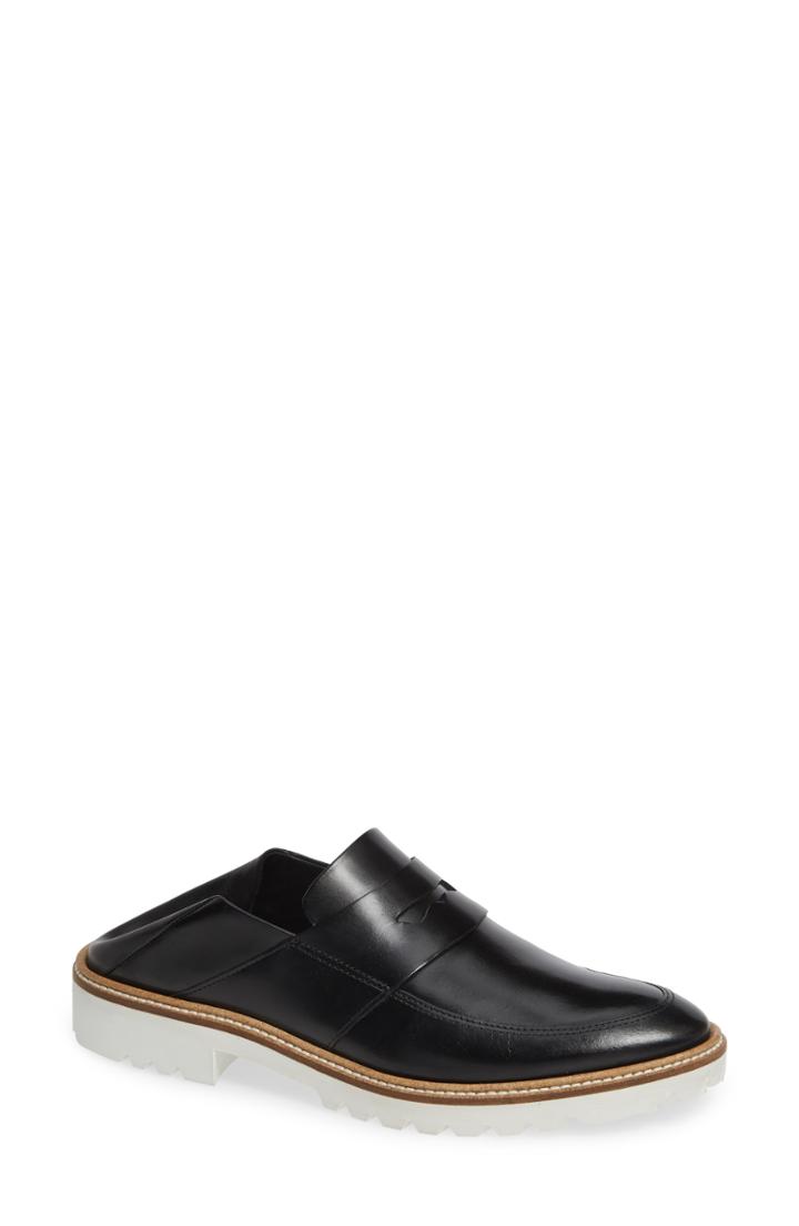 Women's Ecco Incise Tailored Convertible Loafer -4.5us / 35eu - Black