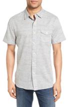 Men's Grayers Trim Fit Heather Herringbone Twill Sport Shirt