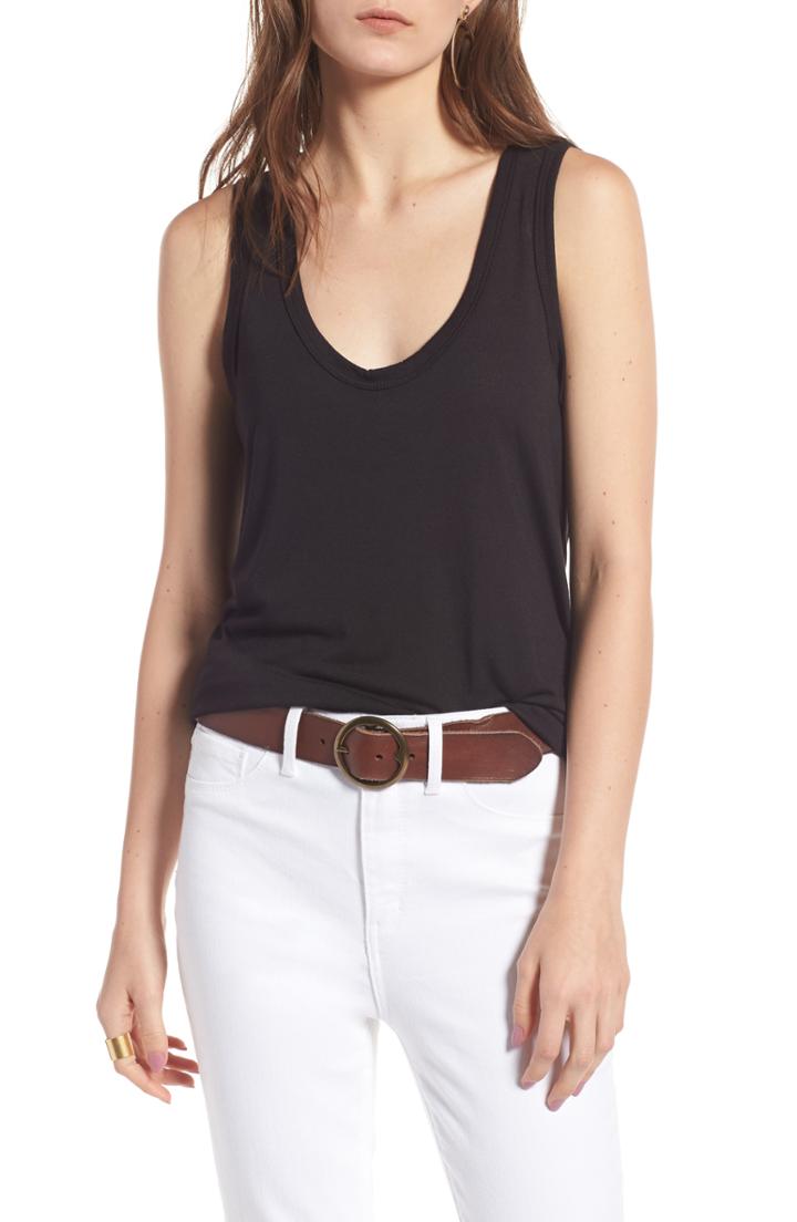 Women's Caslon High/low Tee - Yellow