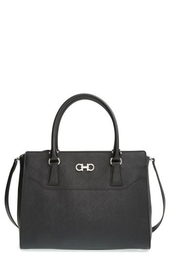 Salvatore Ferragamo Medium Saffiano Leather Tote -