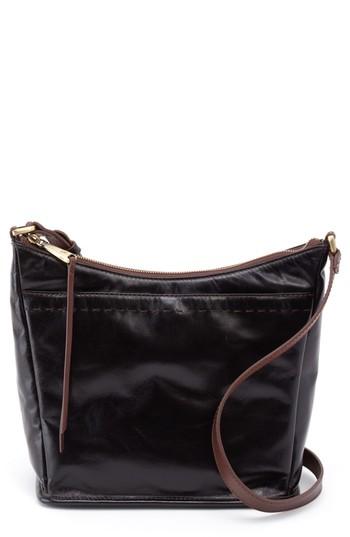 Hobo Aviva Calfskin Leather Crossbody - Black