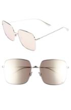 Women's Dior Stellaire 1 59mm Square Sunglasses - Palladium