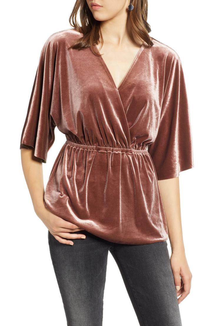 Women's Michael Michael Kors Bell Sleeve Lace-up Top