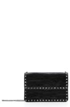 Valentino 'rockstud Noir' Leather Flap Shoulder/crossbody Bag -