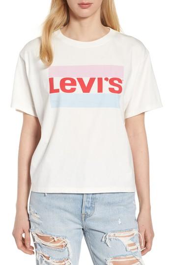 Women's Levi's Graphic Jv Tee - White
