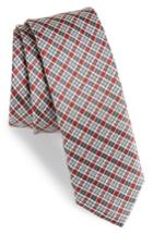 Men's Boss Plaid Silk Tie, Size - Red