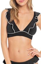 Women's Robin Piccone Malia Ruffle Bikini Top