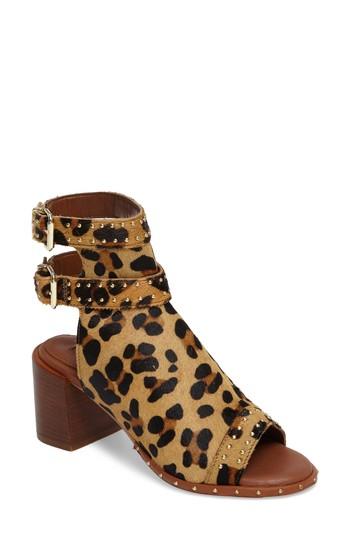 Women's Topshop North Studded Bootie Sandal .5us / 40eu - Brown
