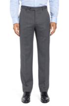 Men's Zanella Parker Solid Stretch Trousers - Grey