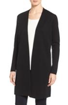 Women's Emerson Rose Long Merino Blend Cardigan, Size - Black