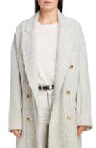 Women's Isabel Marant Longline Double Breasted Alpaca & Wool Coat