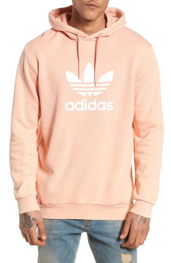 Men's Adidas Originals Trefoil Hoodie - Coral