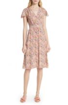Women's Rebecca Taylor Margo Faux Wrap Silk Dress - Pink