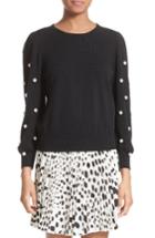 Women's Marc Jacobs Imitation Pearl Embellished Wool & Cashmere Sweater