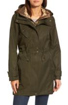 Women's Vince Camuto Parka With Detachable Bib Insert - Green