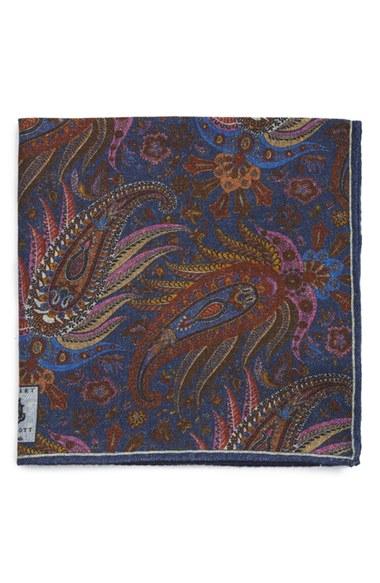 Men's Robert Talbott Paisley Pocket Square